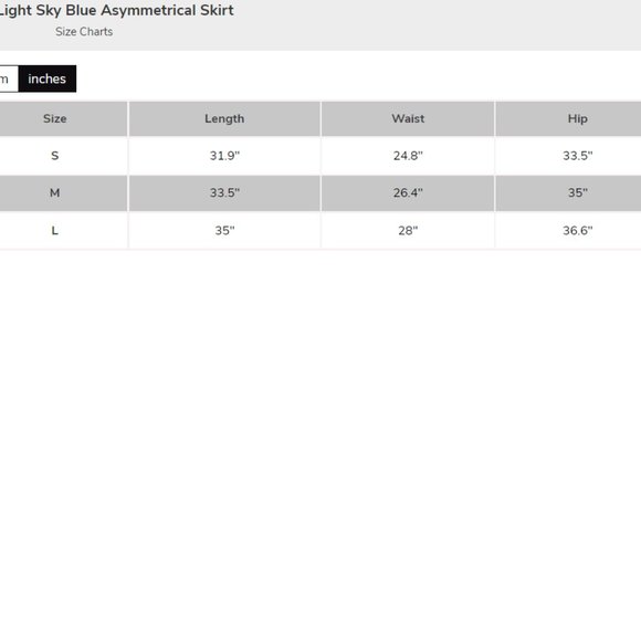 J.ING Samaria Light Sky Blue Asymmetrical Skirt - Picture 6 of 6